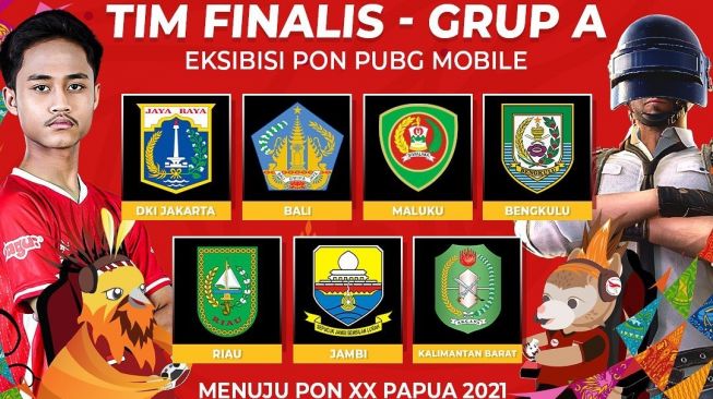 14 Tim PUBG Mobile Eksibisi PON XX Papua 2021 Lolos Grand Final