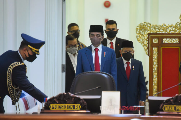 presiden jokowi dan wakil presiden Ma'ruf Amin